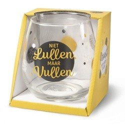 Wijn/water glas  -  Niet lullen