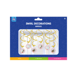 Swirl decorations paarden