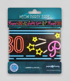 Party tape neon Happy 30