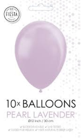 10 Ballonnen Pearl Lavender