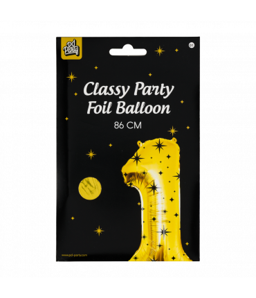 Folieballon cijfer 1 Classy 86cm