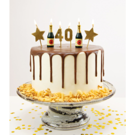 Party Cake Candles 40