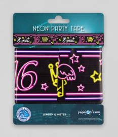 Party tape neon Sweet 16