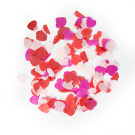 Confetti groot hartjes love mix