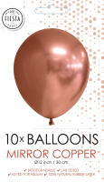 10 Ballonnen Mirror Copper