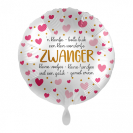 030 - Folieballon Zwanger