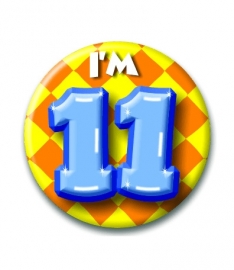 Button Happy 11 jaar