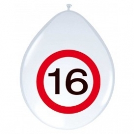 Ballonnen verkeersbord 16