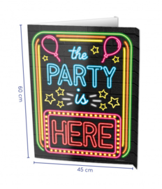 Window Sign - The party is here