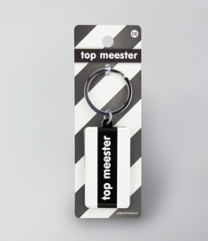 Black & White keyring - Top meester