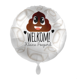 032 - Folieballon Welkom kleine poeperd