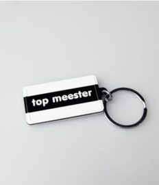 Black & White keyring - Top meester