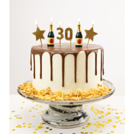 Party Cake Candles 30
