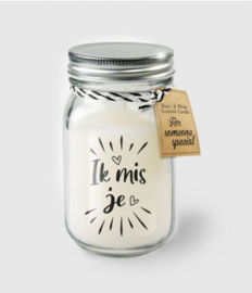 Black & White Candle -  ik mis je