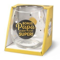 Wijn/water glas  -  Bonus Papa