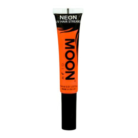 Neon UV hair streaks orange