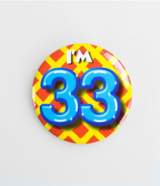 Button Happy 33 jaar