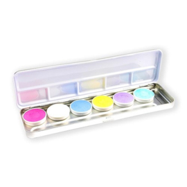 Aqua facepaint pastel palet (6 kleuren)