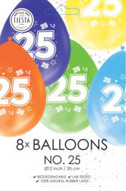 Ballonnen cijfer 25