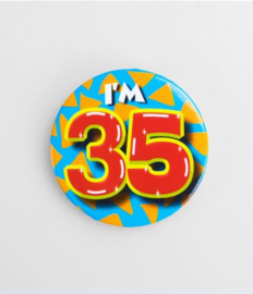 Button Happy 35 jaar