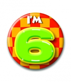 Button Happy 6 jaar