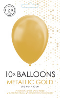 10 Ballonnen Metallic Gold