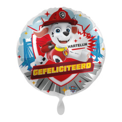 056 - Folieballon Paw Patrol – Hartelijk Gefeliciteerd Marchel