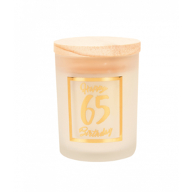 small scented candle gold/white 65