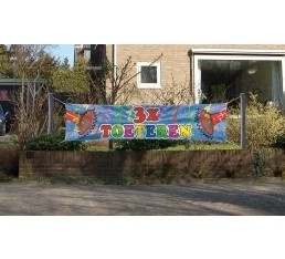 Straatbanner 3x toeteren