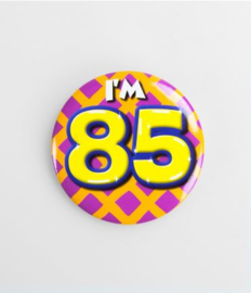 Button Happy 85 jaar