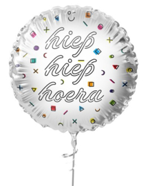 110 - Folieballon Hiep hiep hoera