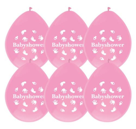 Ballonnen Babyshower roze