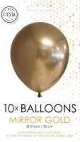 10 Ballonnen Mirror Gold