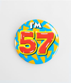 Button Happy 57 jaar