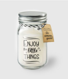 Black & White Candle -  Enjoy the little things
