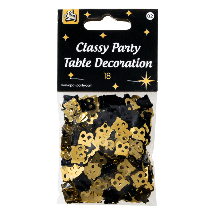 Tafel confetti Classy 18