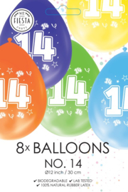 Ballonnen cijfer 14