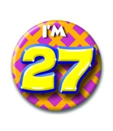 Button Happy 27 jaar