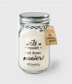 Black & White Candle -  jij maakt het leven mooier