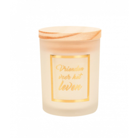 small scented candle gold/white vrienden