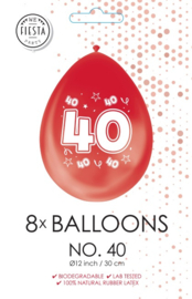 Ballonnen Robijn 40