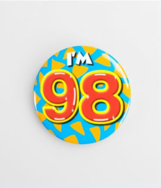 Button Happy 98 jaar