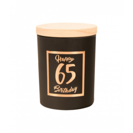 small scented candle rose gold/black 65