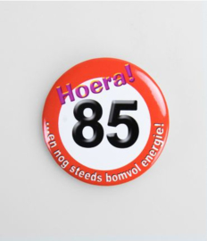 Button verkeersbord 85 jaar