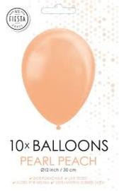 10 Ballonnen Pearl Peach