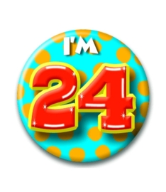 Button Happy 24 jaar