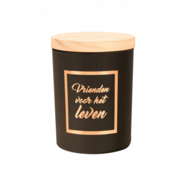 small scented candle rose gold/black vrienden