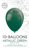 10 Ballonnen Metallic Green
