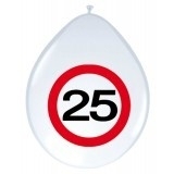 Ballonnen verkeersbord 25