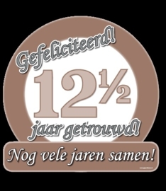 Decobord 12,5 jaar getrouwd